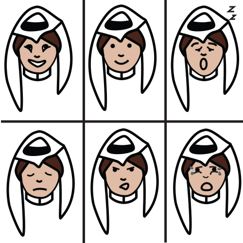 Facial expressions Tawasol Symbols